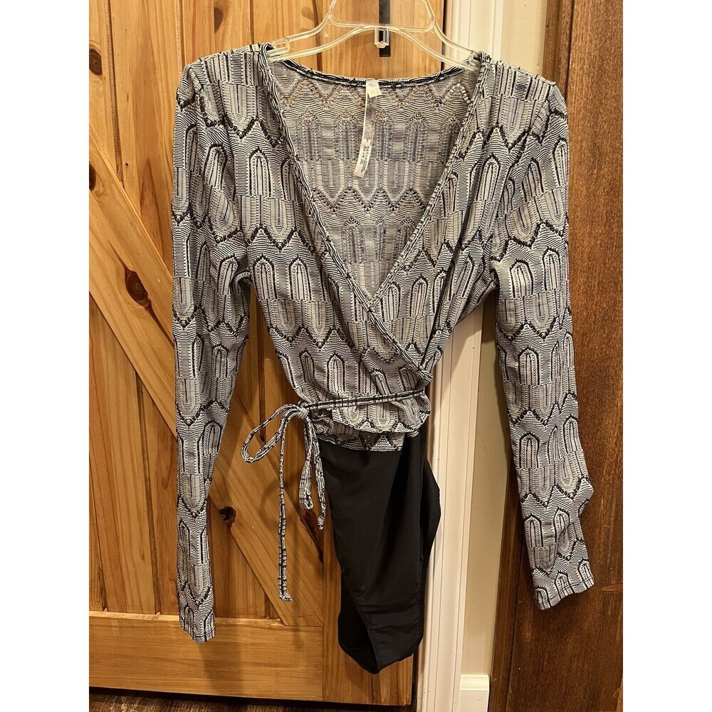 Free People - FP Movement - Women's Retro Leotard Bodysuit Size LARGE
